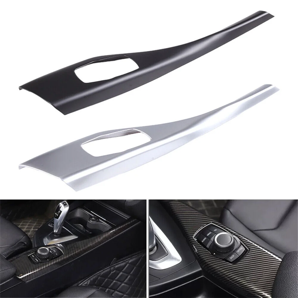 Carbon Fiber Multimedia Button Panel Cover Sticker for BMW 1 Series F20 F21 116I 118I 12-18 2 Series F22 F23 Car Accessories