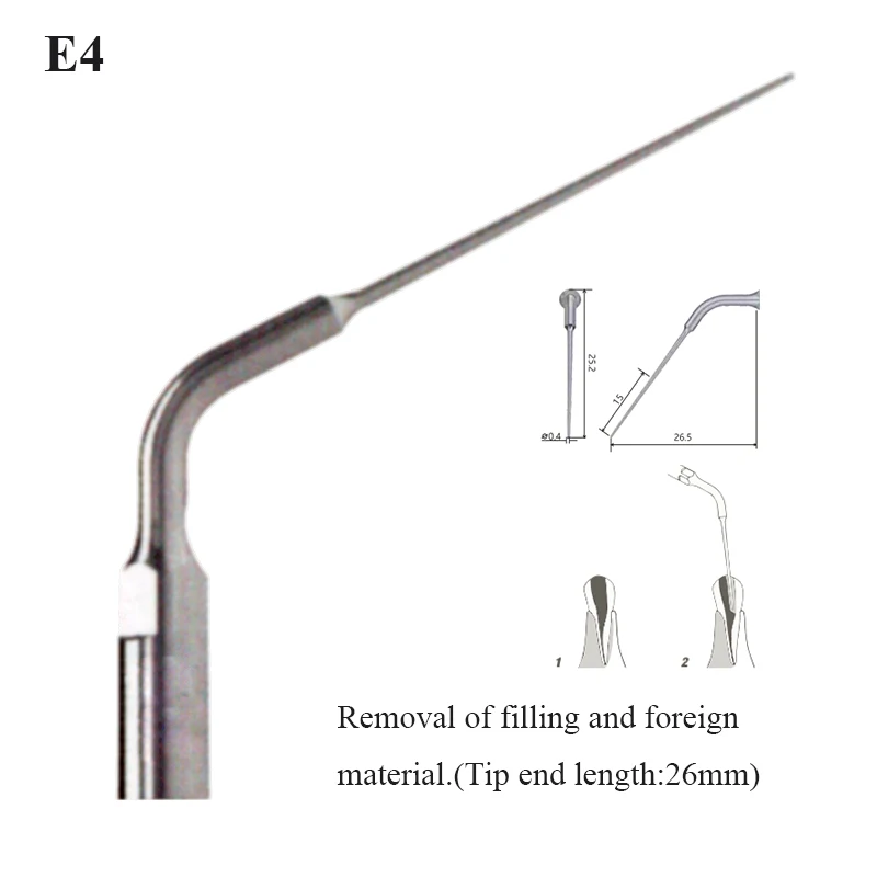 Dental Ultrasonic Scaler Tips Multifunction Endo Perio Scaling Tips E1 E2 E3 E4 E5 for EMS Woodpecker Scaler Handpiece