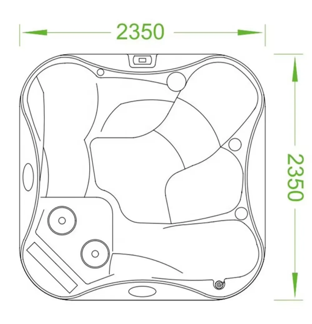 Outdoor Spa Hot Tub Massage Pool With Ozone