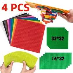 4Pcs Blocks Base Plates 32x32 16x32 Dots Classic Baseplates Building Bricks Base Plates DIY Plastic Base Board Construction Toys