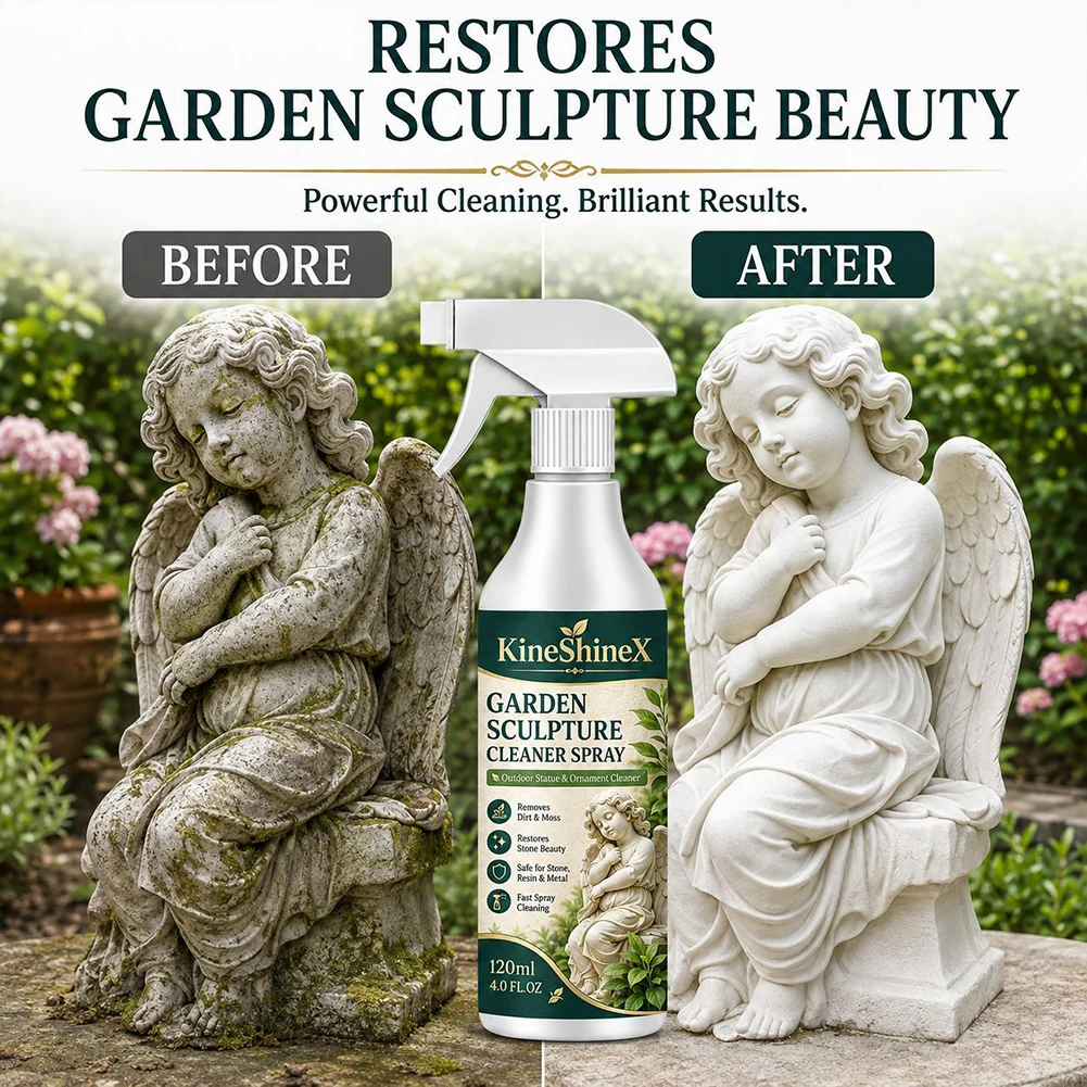 Outdoor Sculpture Stain Remover Deep Cleans Dirt, Grime, And Algae Effortlessly. Patios And Backyard Decoration