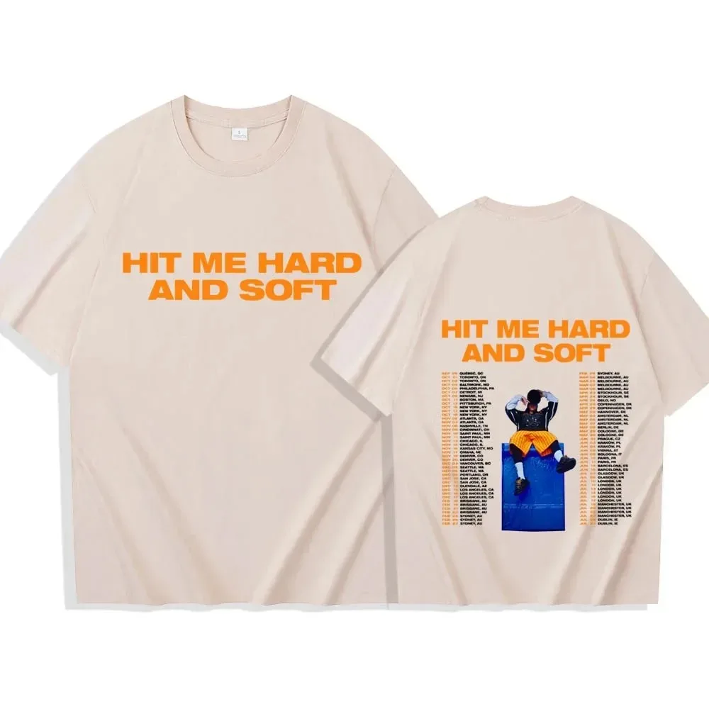 Hit Me Hard and Soft Billie Shirts Short Sleeve T-shirt Harajuku O-neck Summer Casual Shirt shirts for women