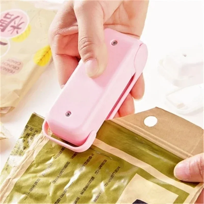 Mini Bag Sealer Food Package Sealing Bags Tool Thermal Plastic Bag Closure Smart Gadget Kitchen Portable Heat Sealer Packing