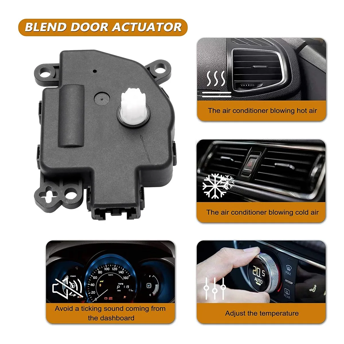 604-241 HVAC Heater Air Blend Door Actuator Main Mode for FORD F-150 C-MAX Expedition Lincoln Navigator 8L8Z19E616C