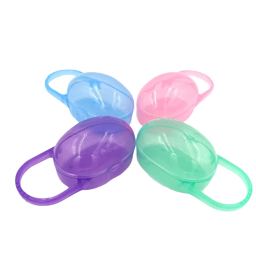 4 шт., защитная коробка для соски, легкий контейнер для хранения детской соски, портативный чехол-держатель для дома и путешествий