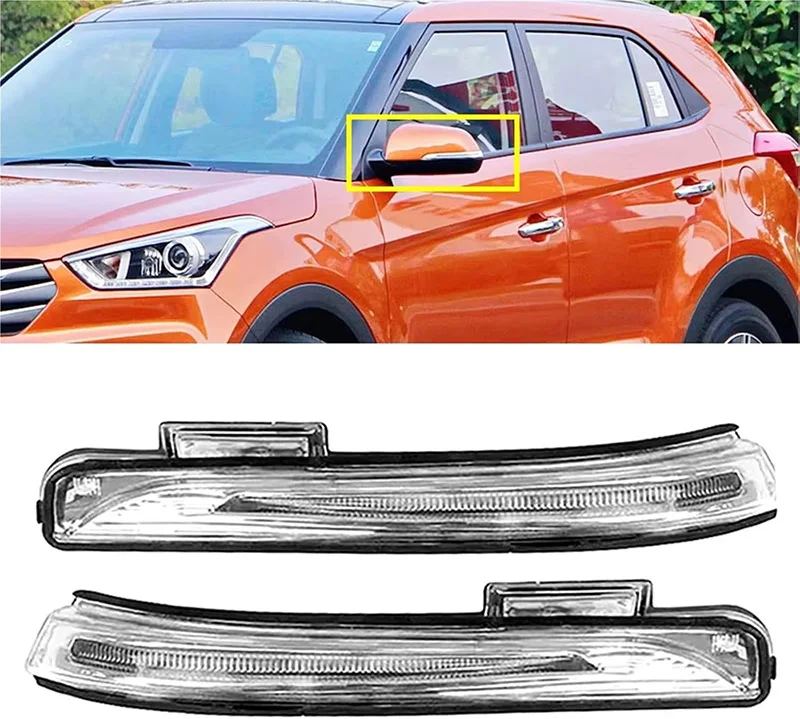 87614-C9000 87624-C9000 Car Turn Signal Side Rearview Mirror Lamp LED Light for Hyundai Ix25 Creta I 2016 2017 2018 2019 2020 view 2