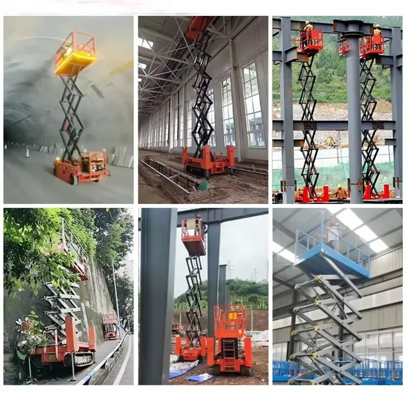 6m-12m Hydraulic Lifting Platforms Wheel Aligment Scissor Car Lift Dump Truck Construction Equipment Aerial Work Platform Lift