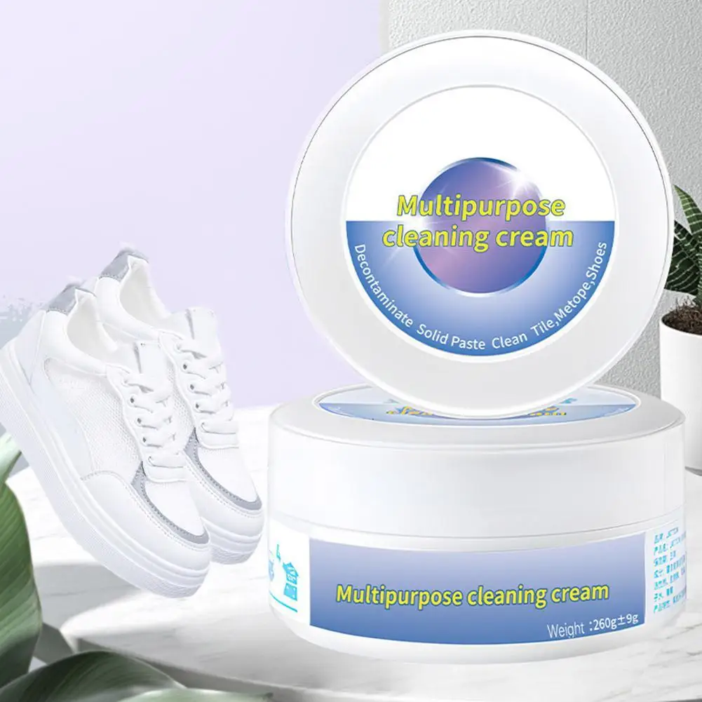 

White Shoes Cleaning Cream Multi-Functional Pasty Cleaner With Wipe Stains Remover Cleansing Maintenance Of Sports Shoes