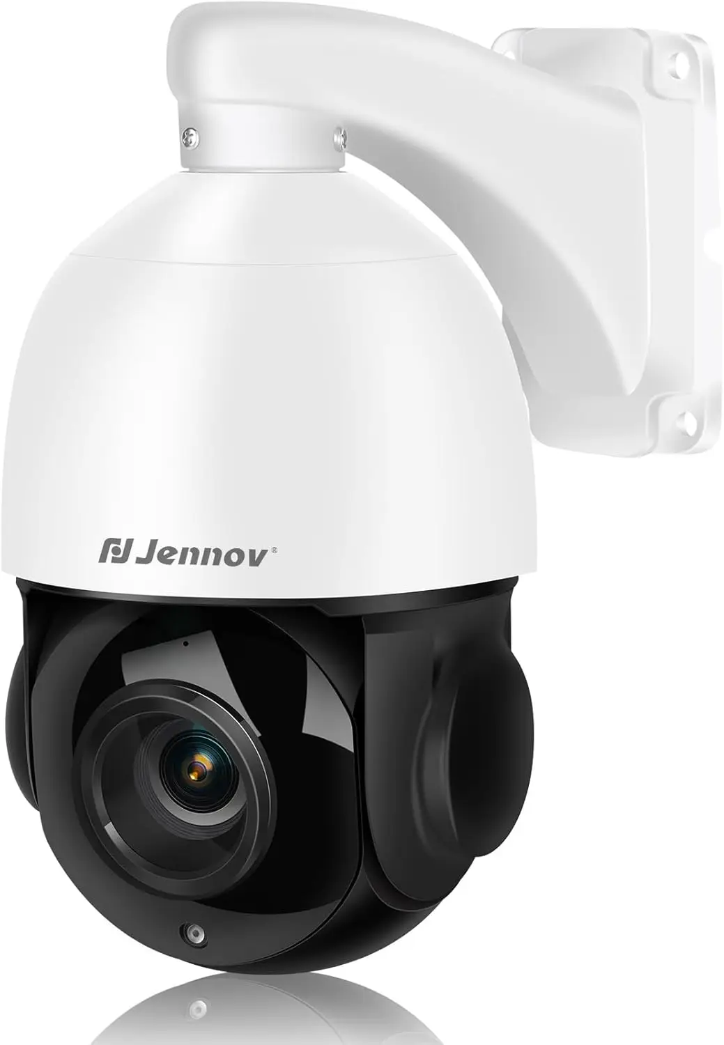 Jennov 4K 8MP Outdoor PTZ IP POE Camera 20X Optical Zoom & Human Detection, 320ft IR Night Vision,  Hikvision Onvif Compatible