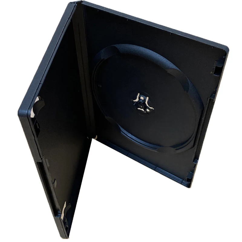 1Pc High Quality Empty CD Case PP Plastic DVD Box For 1-2 Discs Capacity CD Storage Case Black
