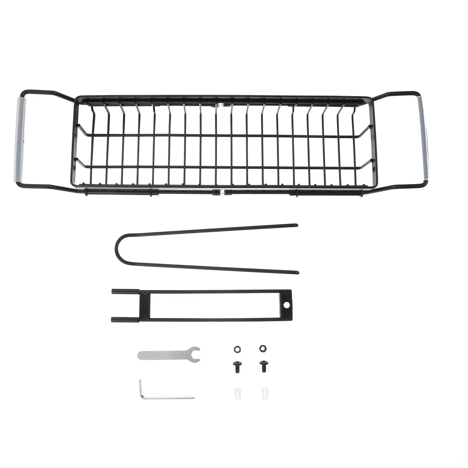 

1 шт. телескопическая подставка для раковины из нержавеющей стали премиум-класса, полка для кухонной раковины для хранения фруктов, овощей, тряпок и щеток