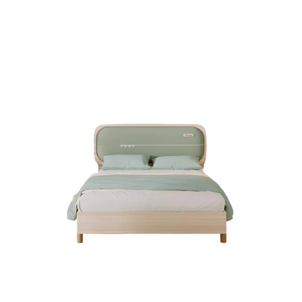  All solid wood children's bed single bed