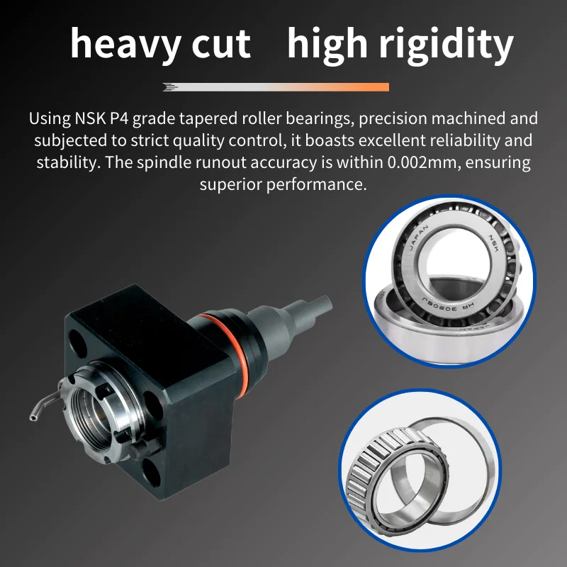 

Stdier tool fixture for power tool holder, CNC turning milling turret drilling and boring tool, equipped with bearing chuck