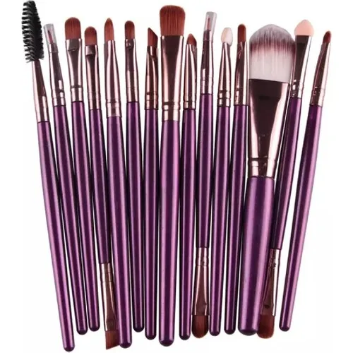 Rose 20 li makeup brush set custom ziplock packaging purple Rose 20 li makeup brush set custom ziplock packaging purple, make-up set