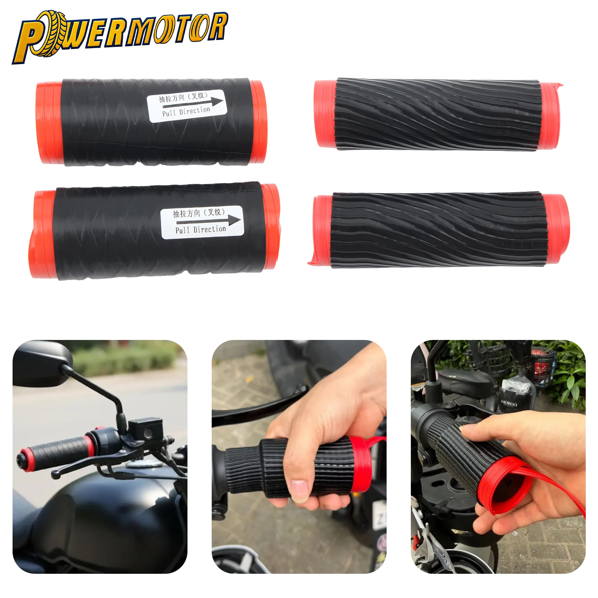 

Universal Self Shrinking Motorcycle Silicone Handlebar Cover Non-Slip Wear-resistant ATV Dirt Bike Motocross Scooter Grip Covers