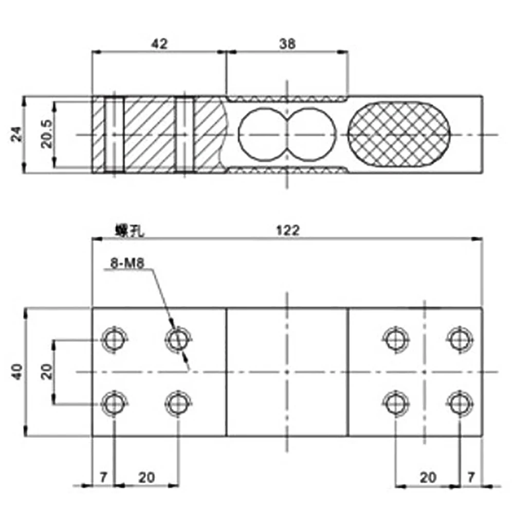 200kg load cell High Precision Load Cells  Electronic Scales Weight sensor HX711 AD Module alloy steel YZC-619M