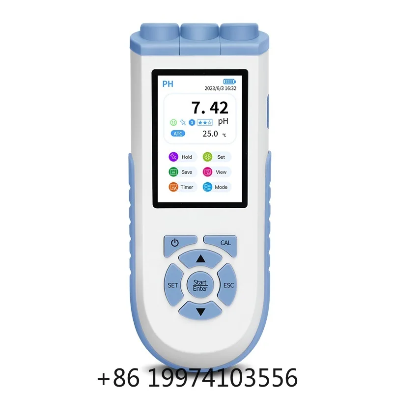 Medidor de pH Portátil PH10 2 en 1, Medidor de pH y Temperatura