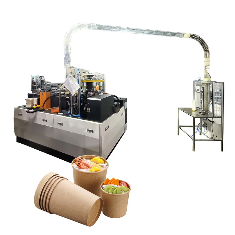 High Speed Paper Cup Machine Lunch Food Box Salad Bowl Forming Machine Disposable Paper Dish Making Paper Cup Making Machine