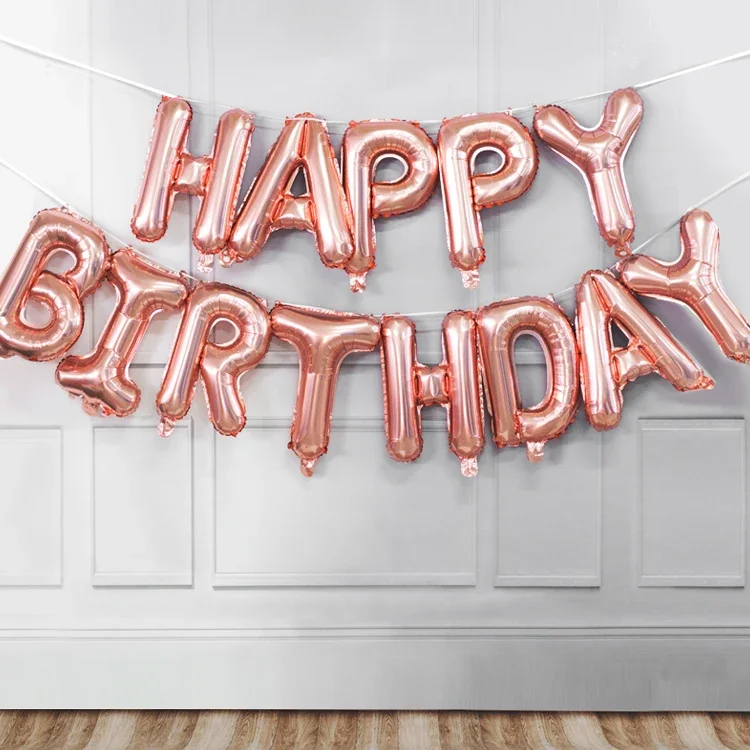 Luftballons, Partyzubehör, Geburtstagsdekoration, alles Gute zum Jahrestag, Babyparty, Mädchen, Junge, Geschlecht offenbaren, blauen Folienballon für Kinder – Detail 6