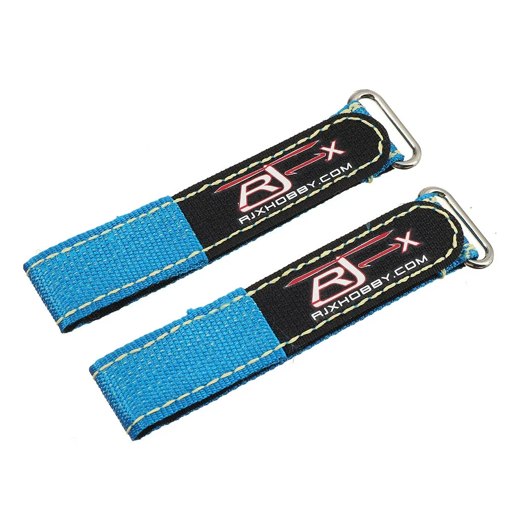 RJX 2Pcs 20X220/225/230/400/mm Zinc Alloy Seamless Buckle Battery Strap