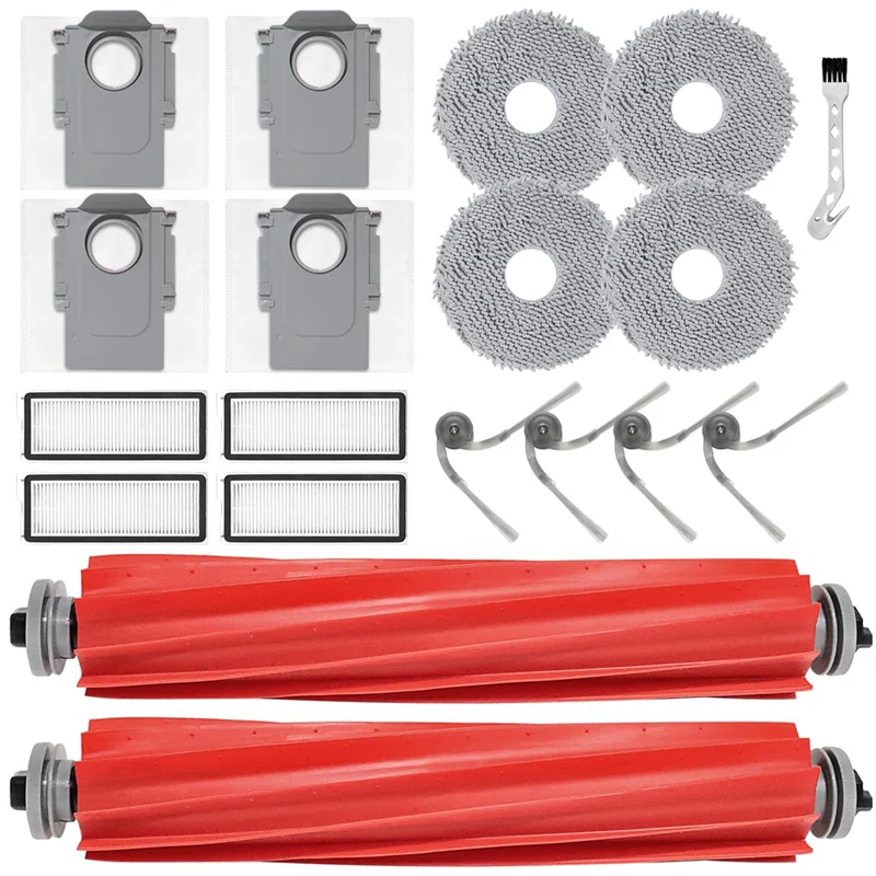 Запасная часть M04K для Roborock QV 35A / QV 35S / QR 798 / QR 588, аксессуары для роботов-пылесосов, основная щетка, ткань для швабры