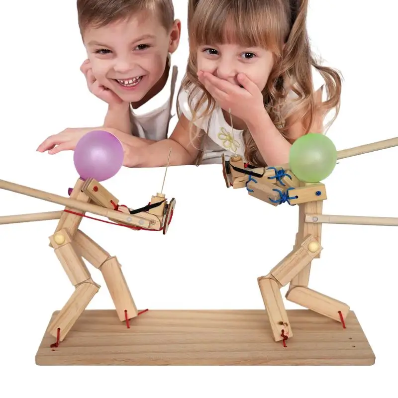 

Fencing Puppets Balloon Game New Balloon Man Battle Exciting Balloon Fencing Game Fun Balloon Fencing Game Handmade Wooden