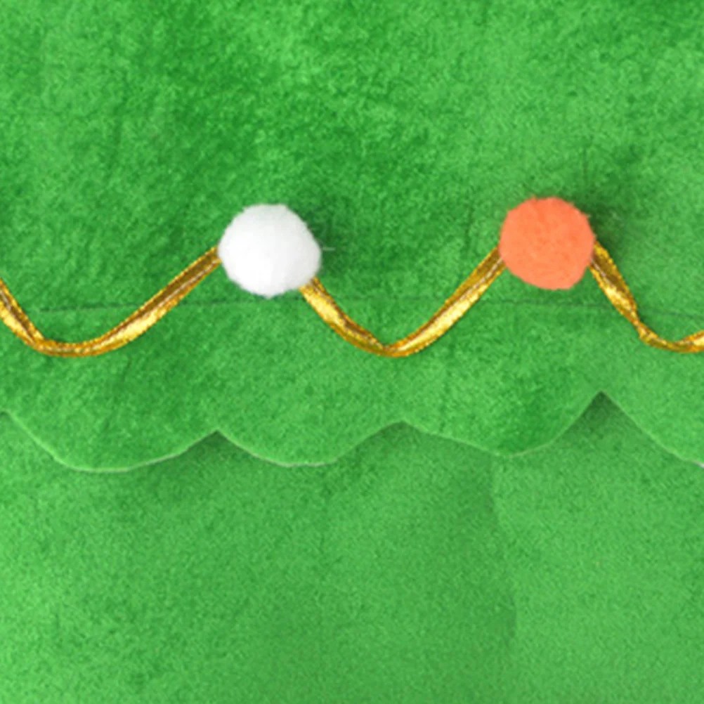 Árvore de natal mostrar traje vestido chapéu confortável material elástico masquerade meninos meninas festa bola cor aleatória