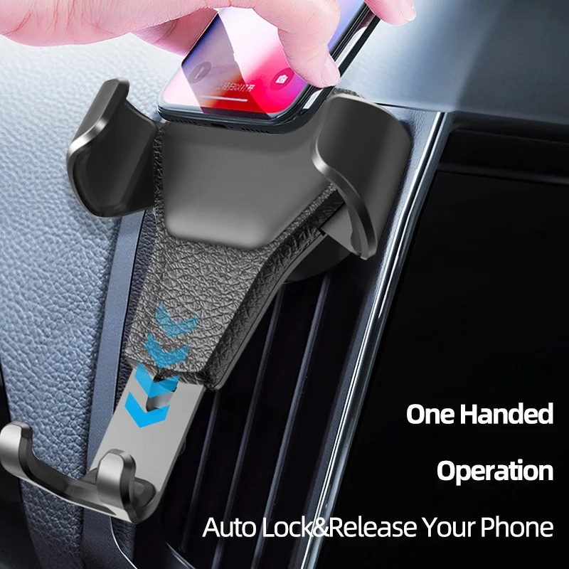 Auto-Lüftungsschlitz-Handyhalterung - Universelle Schwerkraft-Autohalterung für iPhone 15/14/13, Samsung Galaxy |   Rutschfester GPS-Ständer