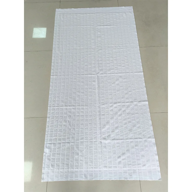 Wholesale Of Lhram Hajj Towel, Woven Pure Polyester Jacquard White Pilgrimage Towel