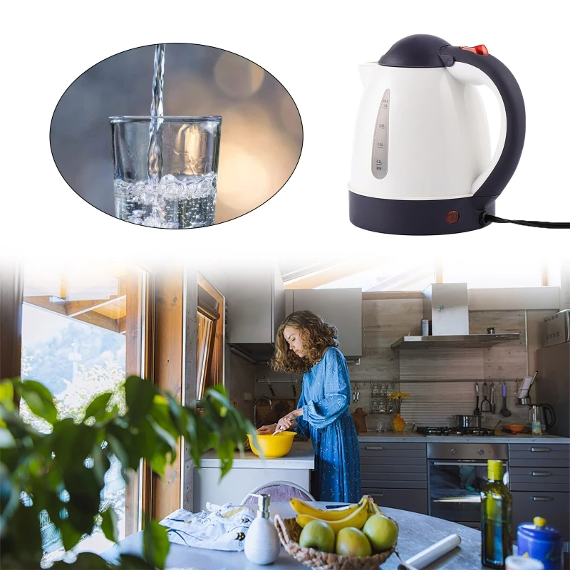 แบบพกพา1000Ml ไฟฟ้าเครื่องทำน้ำอุ่นรถยนต์กาต้มน้ำขนาดใหญ่12V ไฟแช็กความร้อน