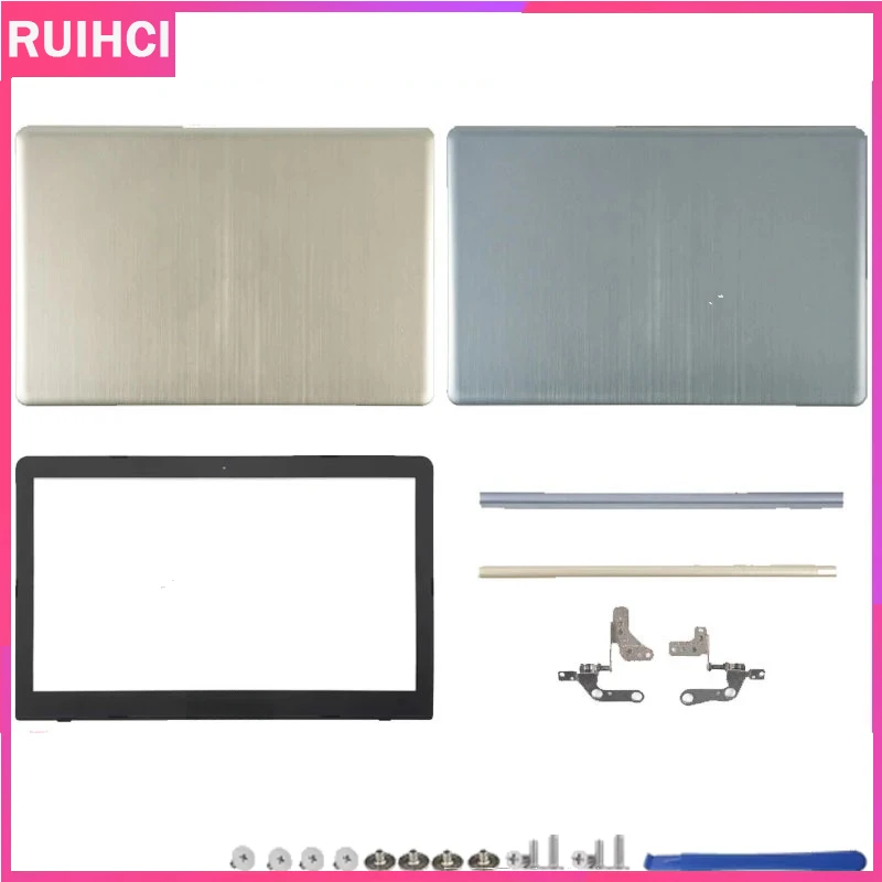 Pour N580 N580G N580V X580V N580VD X580VE X580VD N580VE LCD couvercle arrière/lunette/charnières/couvercle de charnière de remplacement en plastique