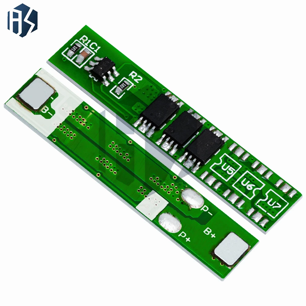 ‌1/5-Pack 1S 5A 3.7V Li-ion BMS/PCM Battery Protection Board – Overcharge/Discharge/Short-Circuit Protection for 18650, 14500