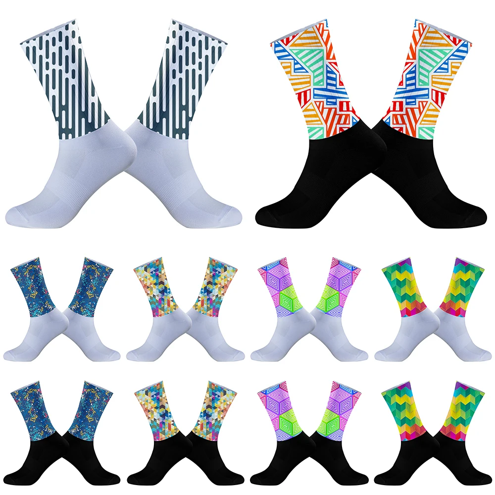 2024 New Summer Feet Cycling Socks Men Women Sports Compression Bike Running Socks