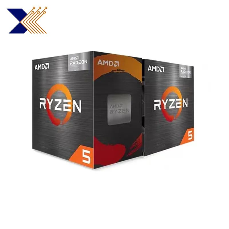 AMD Ryzen R5 5600 B2 Stepping Desktop CPU Processor 6 Core 12 Thread L3=32M 100-00000927 Slot AM4 with Heat Sink