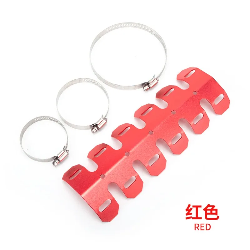 Universal Motorcycle Curve Exhaust Muffler Pipe Heat Shield Cover Heel Guard For Kawasaki For Yamaha For Honda For K Dirt Bike - Image 5