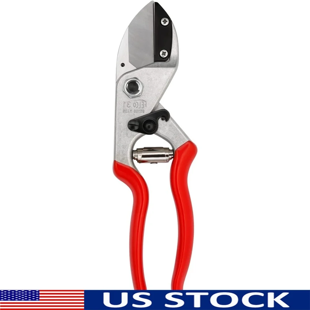 

One-Handed Ergonomic Steel Anvil Pruning Shears Replacement Parts Shock Absorbing Handles 0.98 Inch Cutting Diameter Perfect