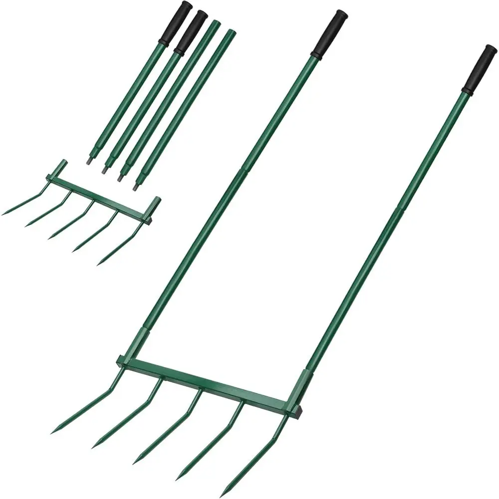 

Тяжелый ручной культиватор 5-зубчатый, 55*20 дюймов, для работы с почвой или садоводства – для тяжелых работ по рыхлению, культивации и аэрации глинистой почвы