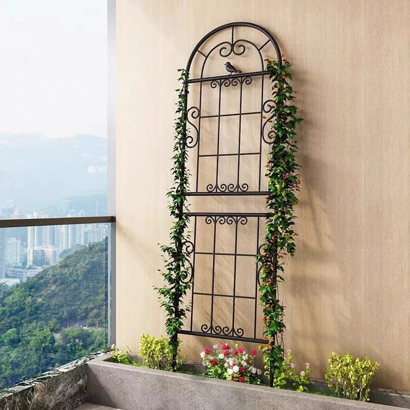 

Garden climbing frame Rose rose planting Garden fence Outdoor flower stand Support Simple iron plant climbing frame