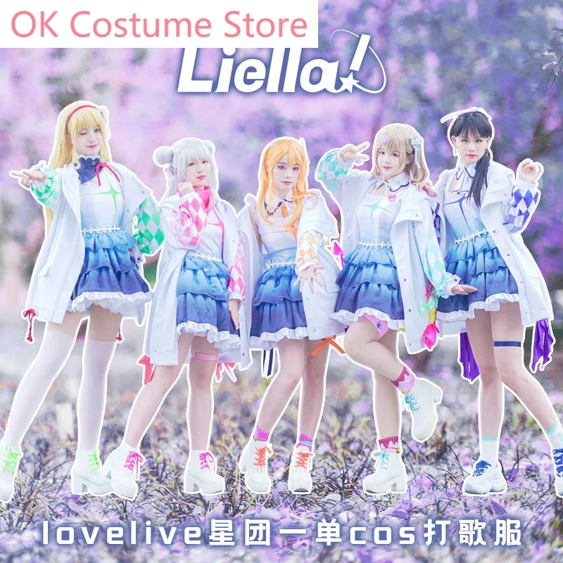 

Anime! LoveLive! SuperStar!! New Team Liella SJ Shibuya Kanon Arashi Chisato Tang Keke Heanna Sumire Uniform Cosplay Costume