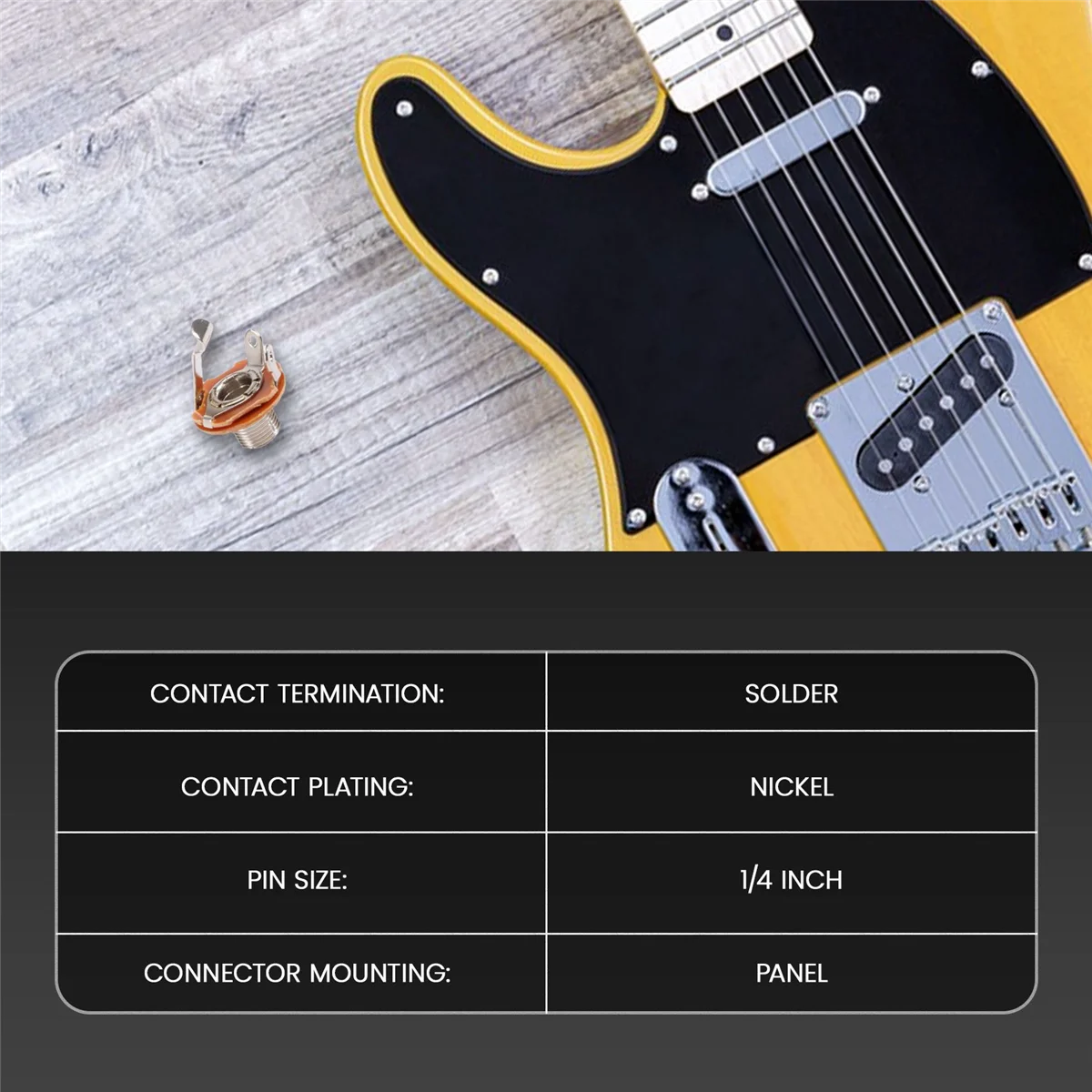 Guitar Parts & Accessories Switchcraft 1/4 6.35mm 2-Conductor Mono Chassis Guitar Jack Input Output HOT