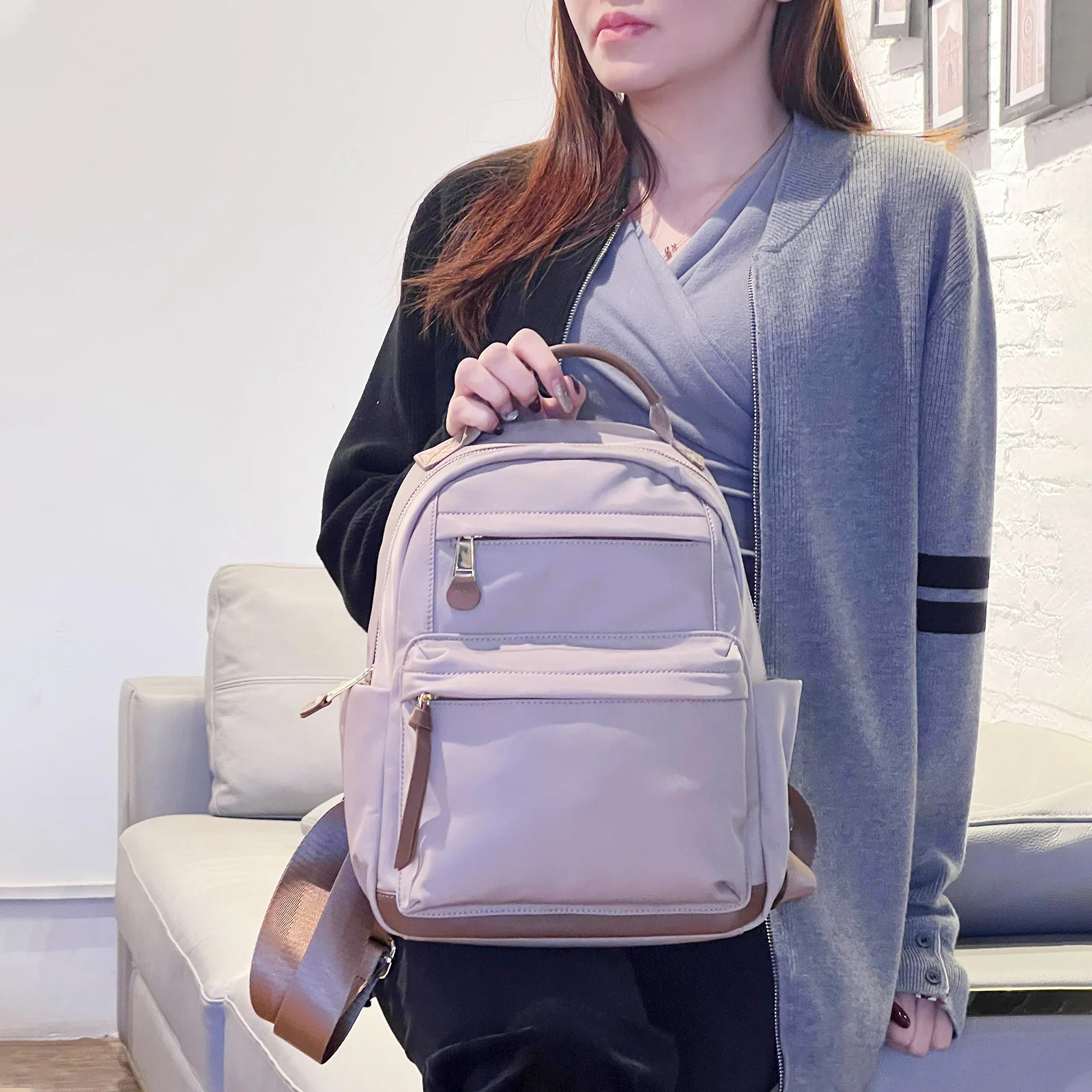 MIYA GARDEN Women's Shoulder Bags New High Quality Fashion Casual Travel Backpack Nylon Multifunctional Commuter Bags