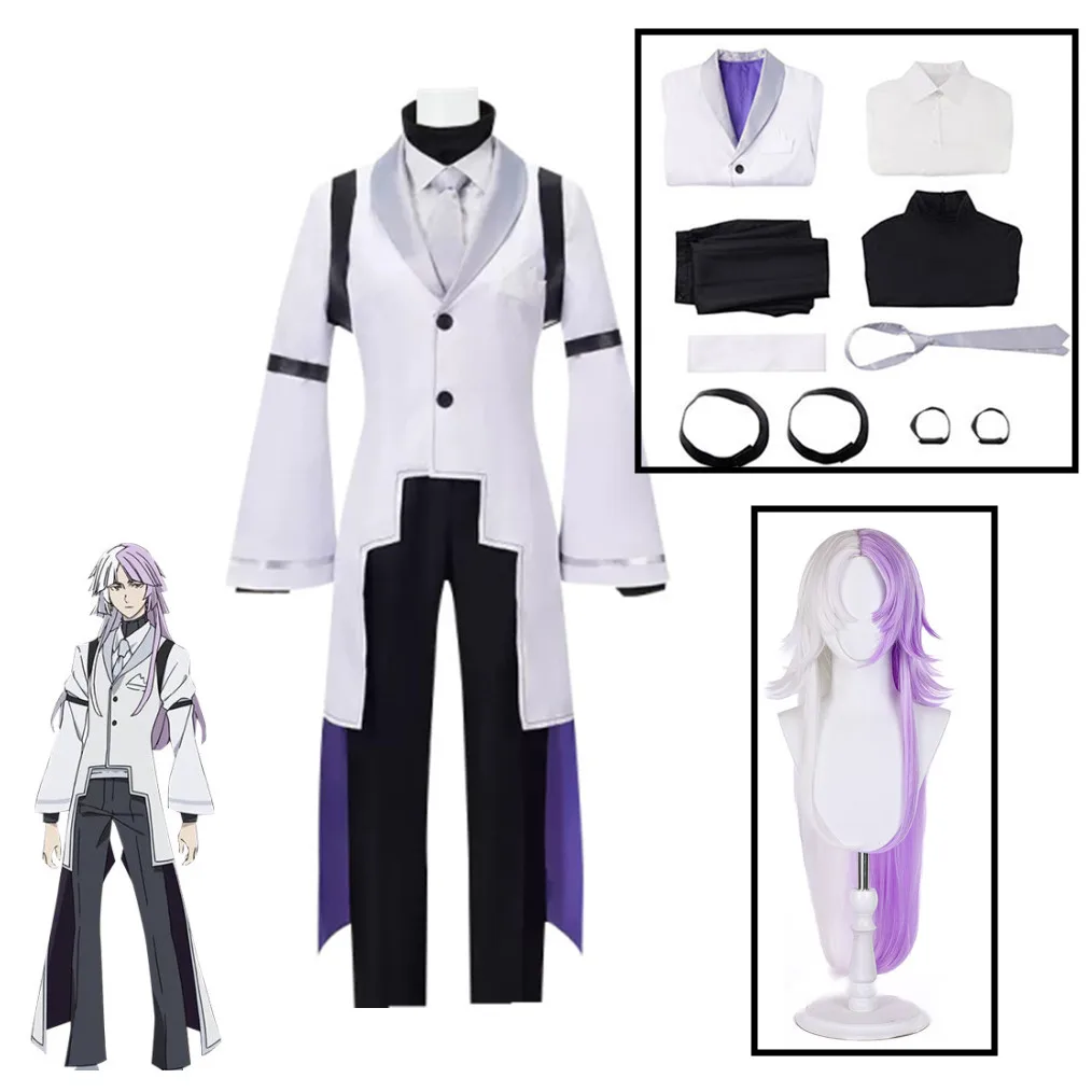 

Sigma Cosplay Anime BSD 4th Costume Sigma Trench Uniform Suit Halloween Christmas Party Outfit for Men Women