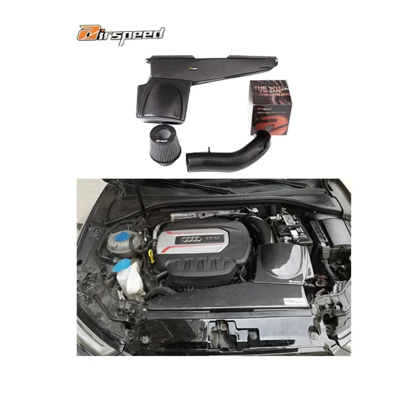 Airspeed Original Design Style 100%  Carbon Fiber Cold Air Intake System For audis A3 EA888 GEN3 1.8T 2.0T 2014-UP