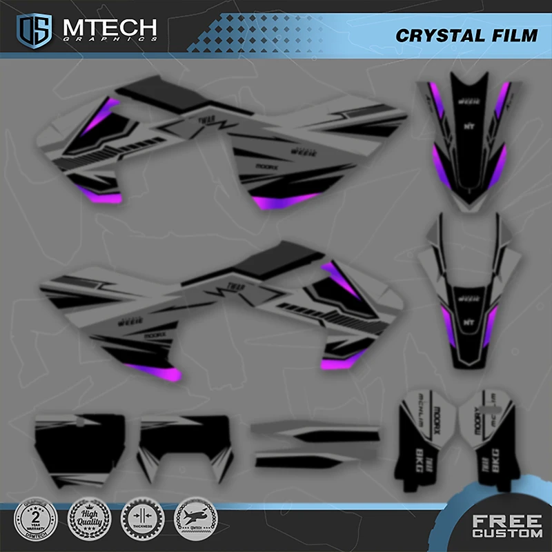 

DSMTECH For Husqvarna TC FC 125 250 350 450 2016 2017 2018 TE FE 2017 2018 2019 Graphics Decal Sticker Kit Custom Motorcycle 008