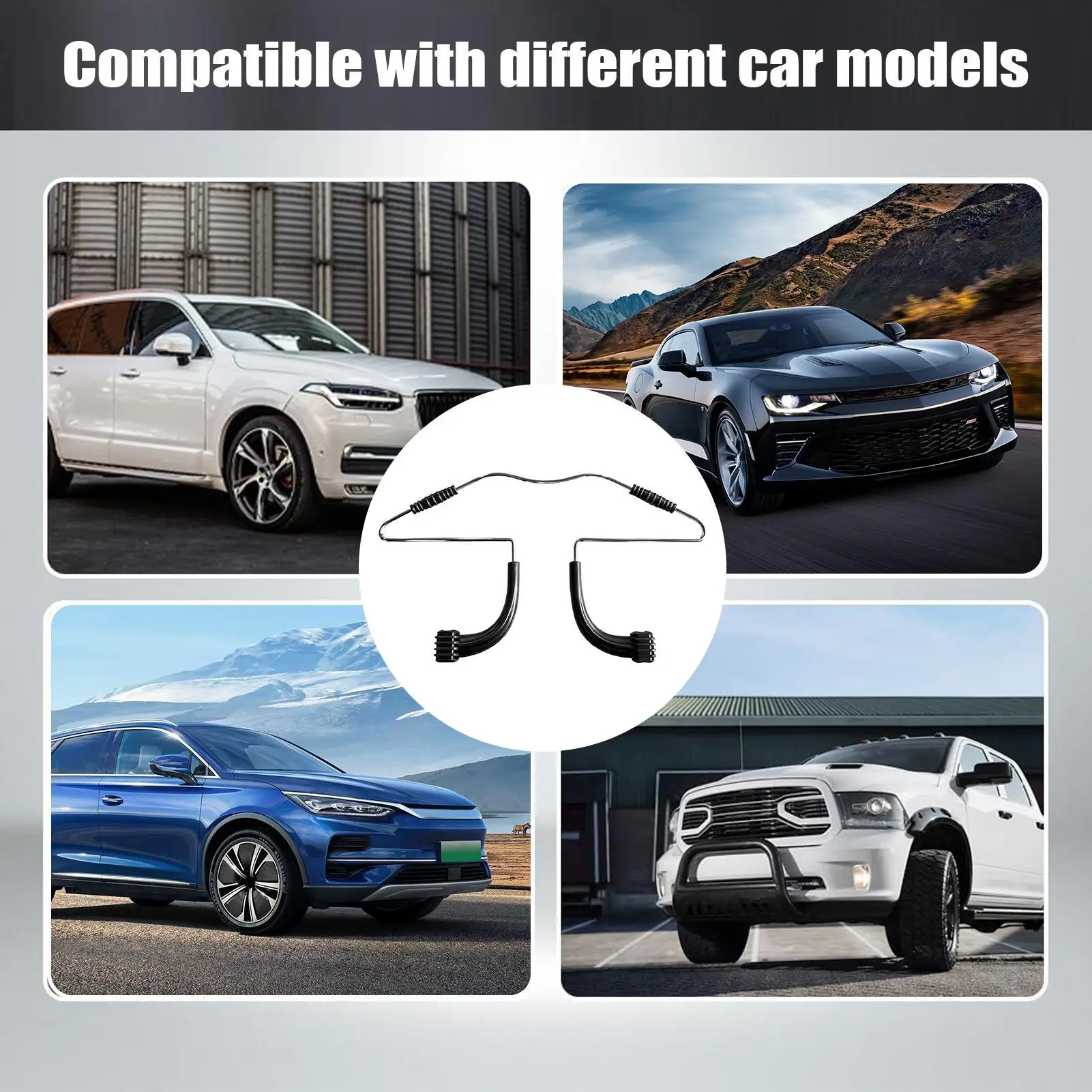 

Car Coat Hanger Adjustable Stainless Steel Telescopic Internal Supplies Auto Coat Hanger For Travel Road Trip Driving Summer