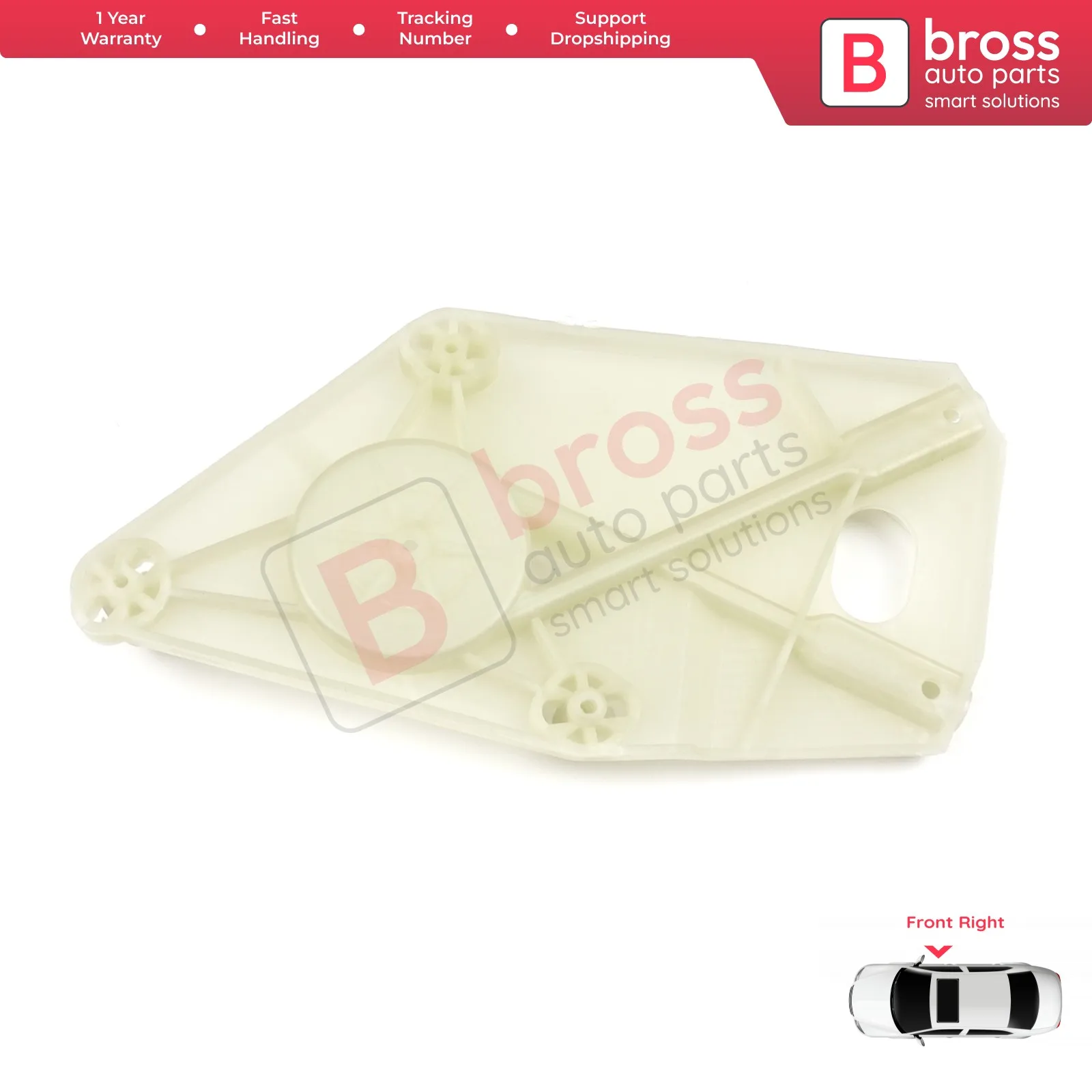 Bross – régulateur de vitre de moteur, pour VW Polo mk5, BWR5229 Convient pour VW Polo 2010 – 2015