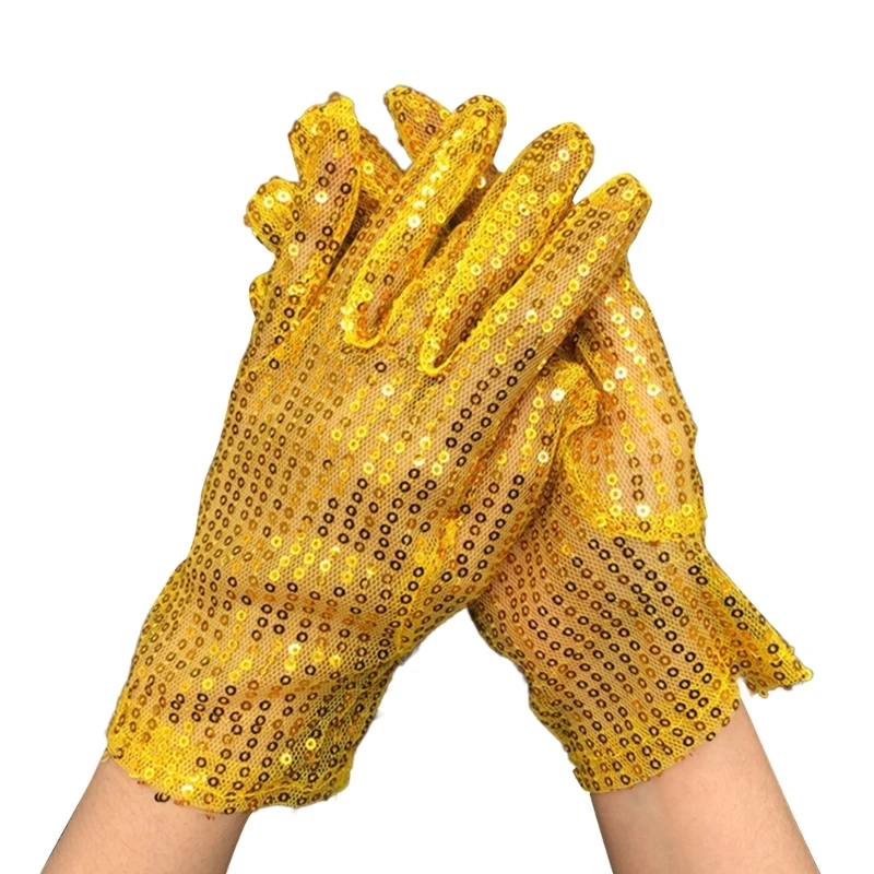 Sequin Gloves Women Glitter Gloves Performance Gloves Prom Gloves Dinner Dress Gloves Banquet Gloves Dance Gloves