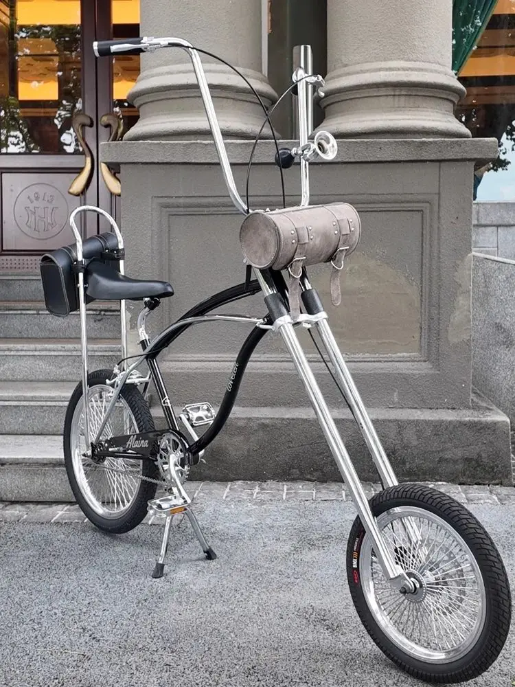 AliExpress NONE LOVETEN Vintage Bike Extra-Long Fork Chopper Chrome-Plated Fork Bicycle Fork Accessories