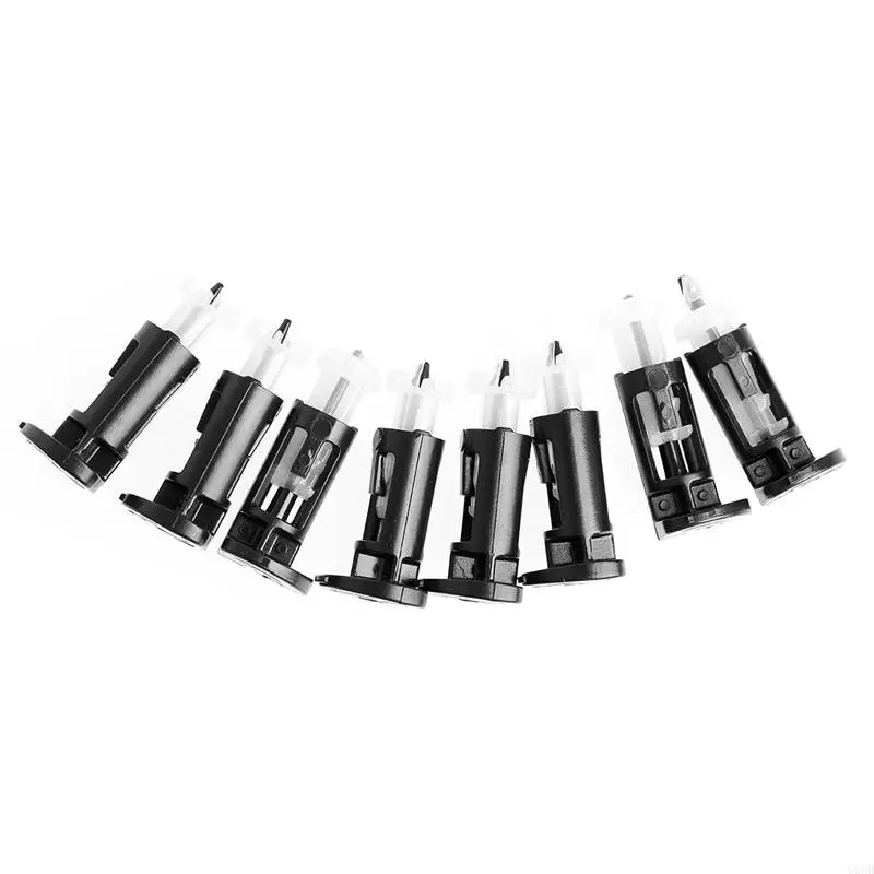 G6DD 8 個ファスナーマウントピンインテルソケット LGA 775 CPU ヒートシンク冷却ファンマウントピン 775 CPU クーラーファンブラック + ホワイト