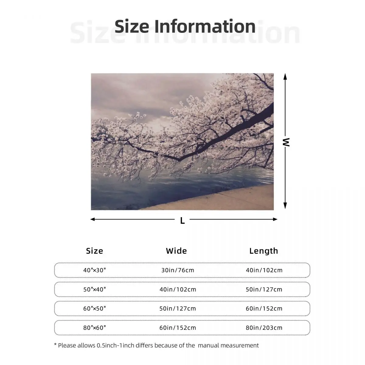 بطانية رمي فرع زهر الكرز الفاخرة St رمي كبير جدًا للبطانيات المخصصة للأريكة المزخرفة #6